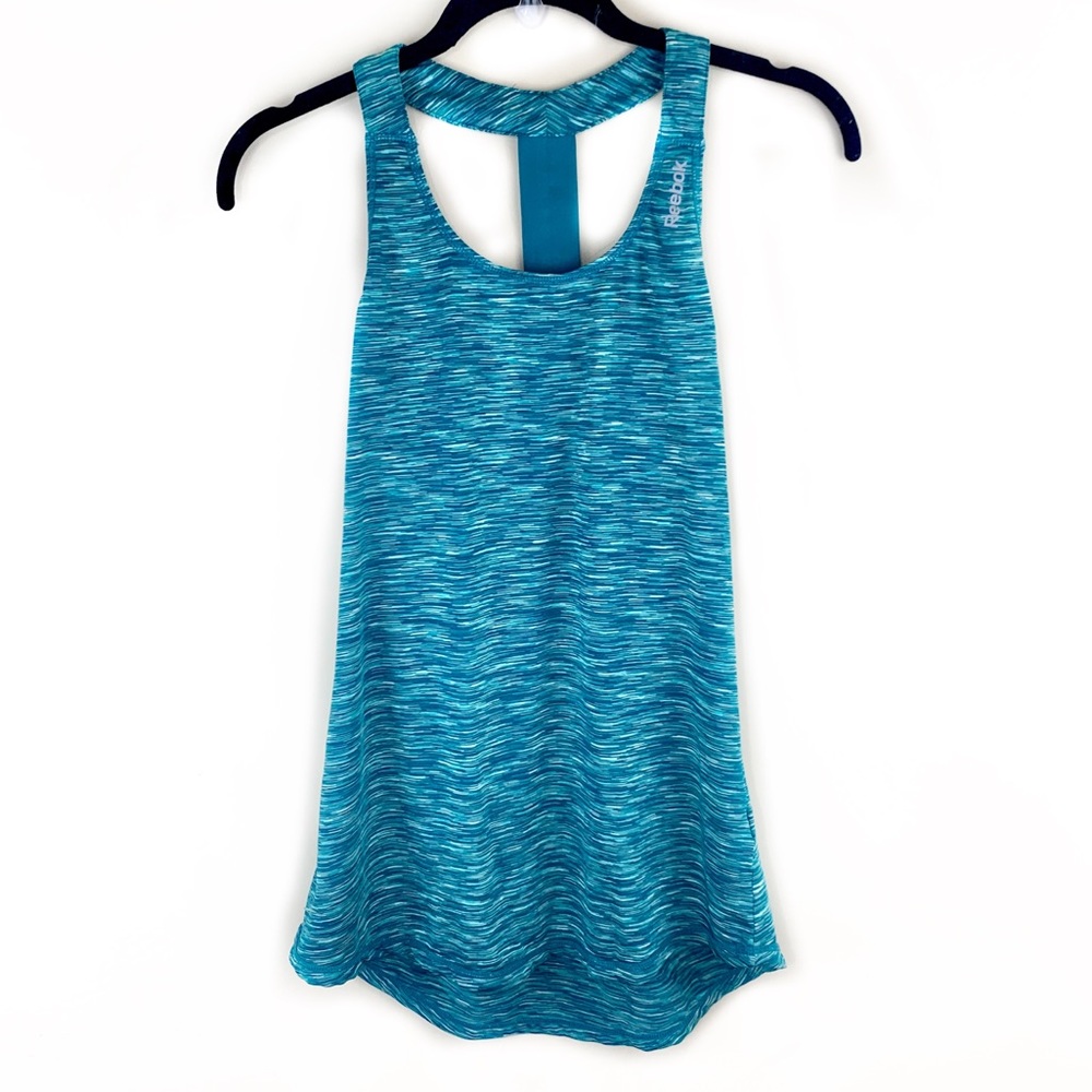 Reebok racerback teal blue workout/athletic tank